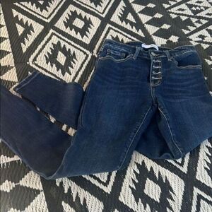 Kancan 7/27 Women's Dark Blue Jeans   B